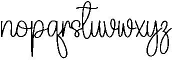 Vacation Regular otf (400) Font LOWERCASE