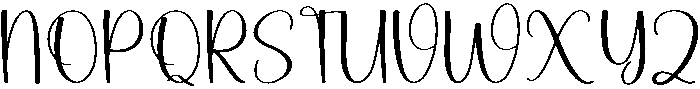 Vacation Regular otf (400) Font UPPERCASE