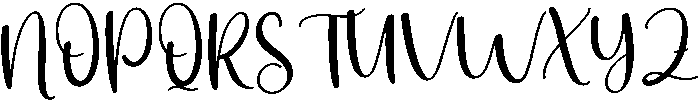 Vacation Regular otf (400) Font UPPERCASE