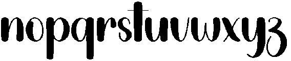 Vacation Regular otf (400) Font LOWERCASE