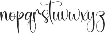 Vacation Signature Regular otf (400) Font LOWERCASE