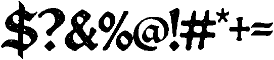 Vagabond otf (400) Font OTHER CHARS