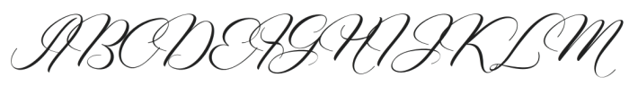 VagenthaCalligraphy otf (400) Font UPPERCASE