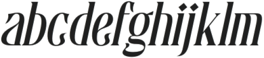 Valacia Italic otf (400) Font LOWERCASE