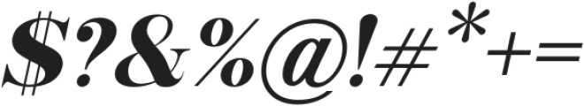 Valdo ExtraBold Italic otf (700) Font OTHER CHARS