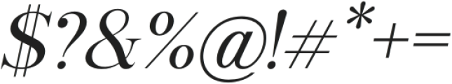 Valdo-RegularItalic otf (400) Font OTHER CHARS