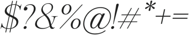 Valdo Thin Italic otf (100) Font OTHER CHARS