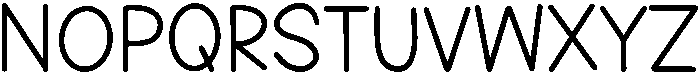 Valentina Regular otf (400) Font UPPERCASE