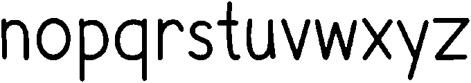 Valentina Regular otf (400) Font LOWERCASE