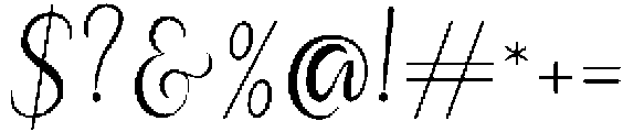 Valentina-Regular otf (400) Font OTHER CHARS