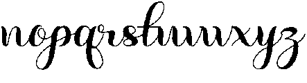 Valentina Regular otf (400) Font LOWERCASE