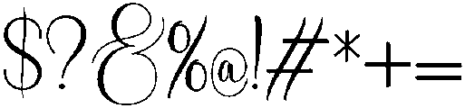 Valentina otf (400) Font OTHER CHARS