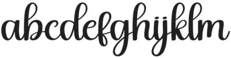 Valentine Baby Regular otf (400) Font LOWERCASE