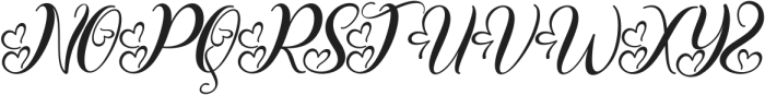 Valentine Bellia Italic Italic ttf (400) Font UPPERCASE