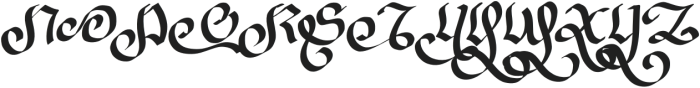 Valentine Blackletter Regular otf (900) Font UPPERCASE