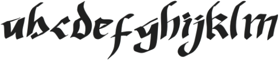 Valentine Blackletter Regular otf (900) Font LOWERCASE