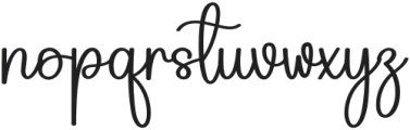 Valentine Calligraph Regular otf (400) Font LOWERCASE