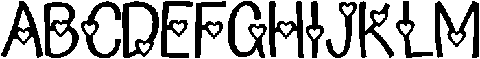 Valentine Day Regular otf (400) Font UPPERCASE