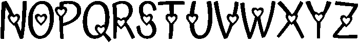 Valentine Day Regular otf (400) Font LOWERCASE