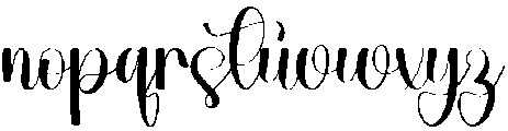 Valentine Lovelace Regular otf (400) Font LOWERCASE