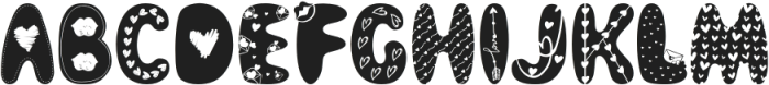 Valentine Ornaments Regular otf (400) Font UPPERCASE