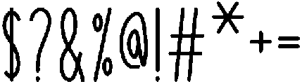 Valentine Regular otf (400) Font OTHER CHARS