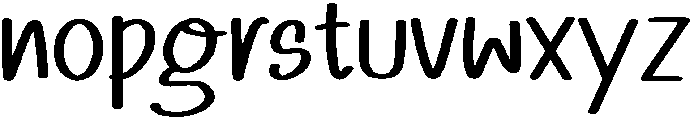 Valentine Regular otf (400) Font LOWERCASE