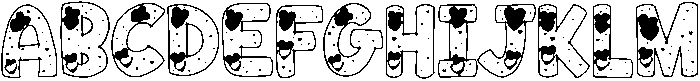 Valentine Regular otf (400) Font UPPERCASE