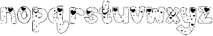 Valentine Regular otf (400) Font LOWERCASE