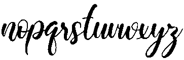 Valentine Regular otf (400) Font LOWERCASE