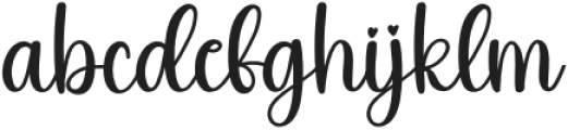 Valentine Regular otf (400) Font LOWERCASE