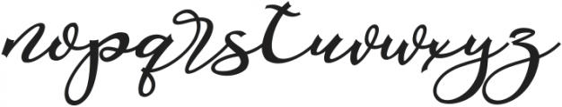 Valentine Silhouette Italic otf (400) Font LOWERCASE