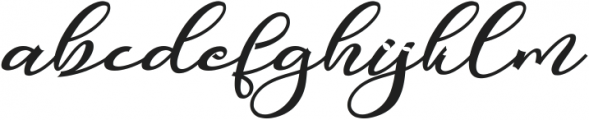 Valentine Silhouette Italic ttf (400) Font LOWERCASE