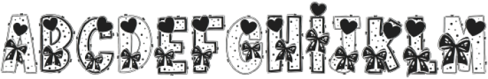 Valentines Cute Regular otf (400) Font UPPERCASE