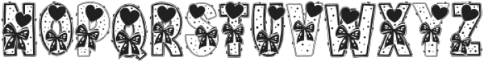 Valentines Cute Regular otf (400) Font UPPERCASE