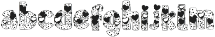 Valentines Lovely Regular otf (400) Font LOWERCASE