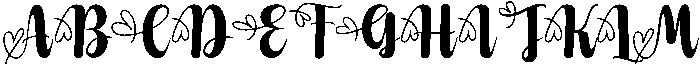 Valentines Regular otf (400) Font UPPERCASE
