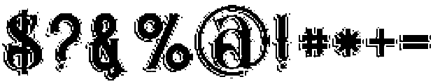 Valeria Bold Grunge otf (700) Font OTHER CHARS