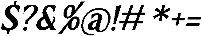 Valerise Italic otf (400) Font OTHER CHARS