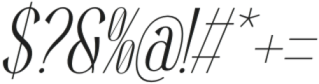 Valestra Italic otf (400) Font OTHER CHARS