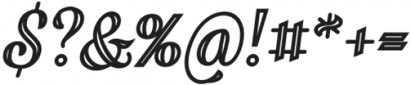 Validity Script Bold Italic otf (700) Font OTHER CHARS
