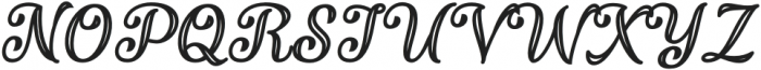 Validity Script Bold Italic otf (700) Font UPPERCASE