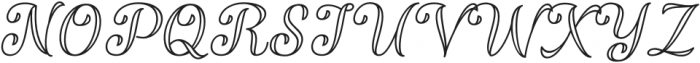 Validity Script Italic otf (400) Font UPPERCASE