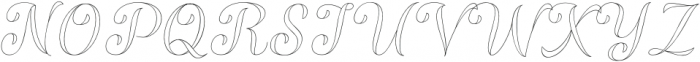 Validity Script Thin Italic otf (100) Font UPPERCASE