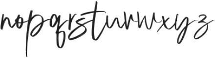 Valine Brush Regular otf (400) Font LOWERCASE
