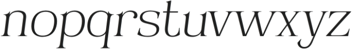Valiny Extra Light Italic otf (200) Font LOWERCASE