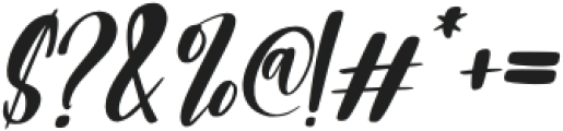 Valittey Italic otf (400) Font OTHER CHARS
