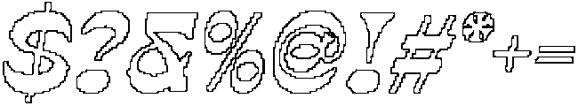 Valker Pixel Outline otf (400) Font OTHER CHARS