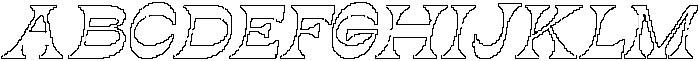 Valker Pixel Outline otf (400) Font UPPERCASE