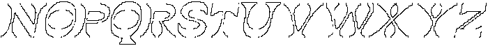 Valker Pixel Outline otf (400) Font UPPERCASE